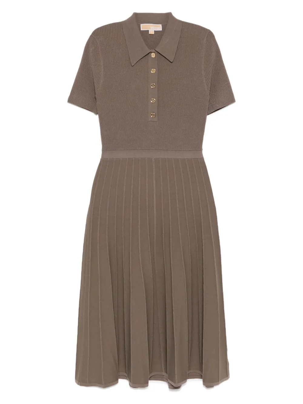 Трикотажное платье с воротником поло MICHAEL KORS, коричневый
Трикотажное платье с воротником поло MICHAEL KORS, коричневый