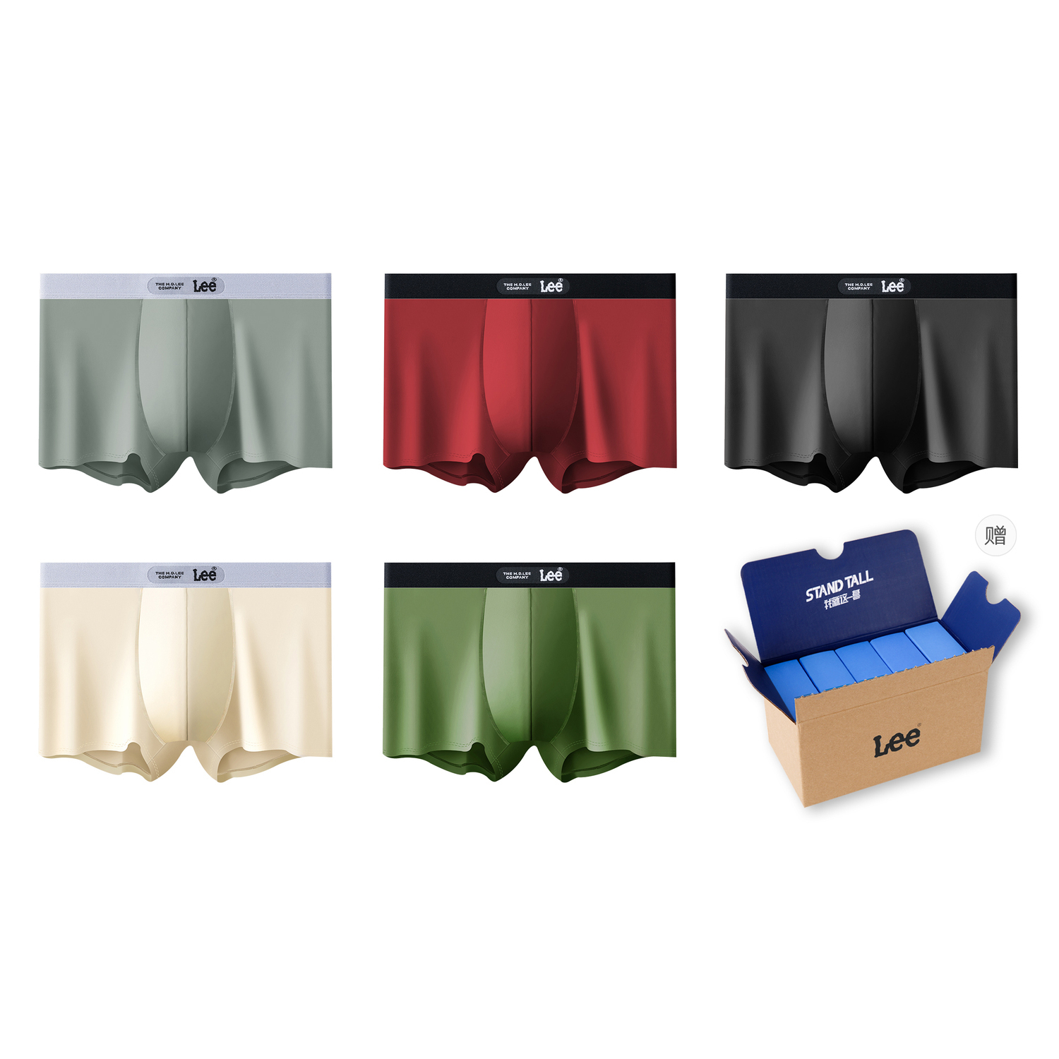 Мужские трусы 5 пар подарочный набор Lee, белый
Мужские трусы 5 пар подарочный набор Lee, белый