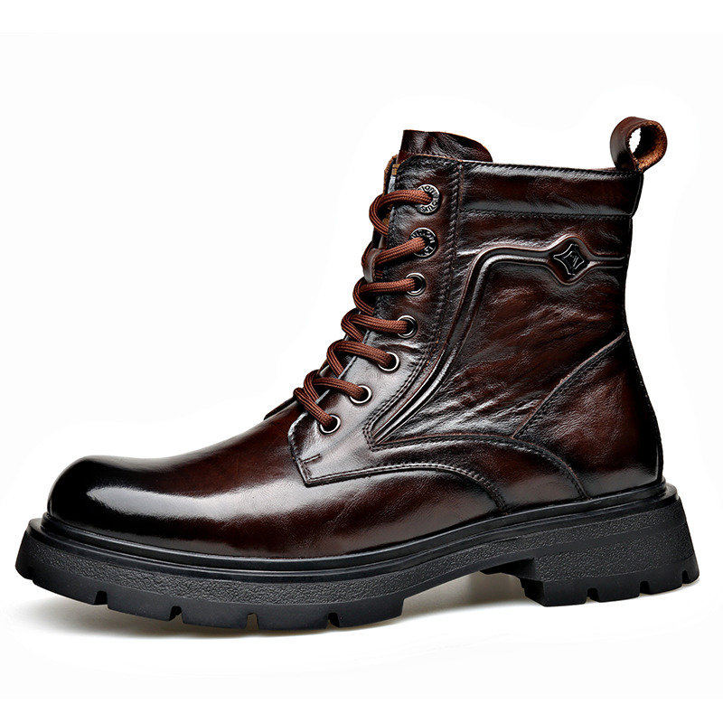 Xiwencha Короткие мартинсы мужские черно-коричневые, цвет Brown Single
Xiwencha Короткие мартинсы мужские черно-коричневые, цвет Brown Single