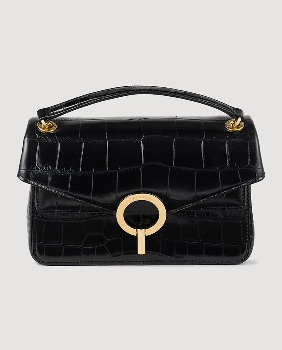 Женская сумка Yza из кожи с рельефным эффектом крокодила Sandro, черный
Женская сумка Yza из кожи с рельефным эффектом крокодила Sandro, черный