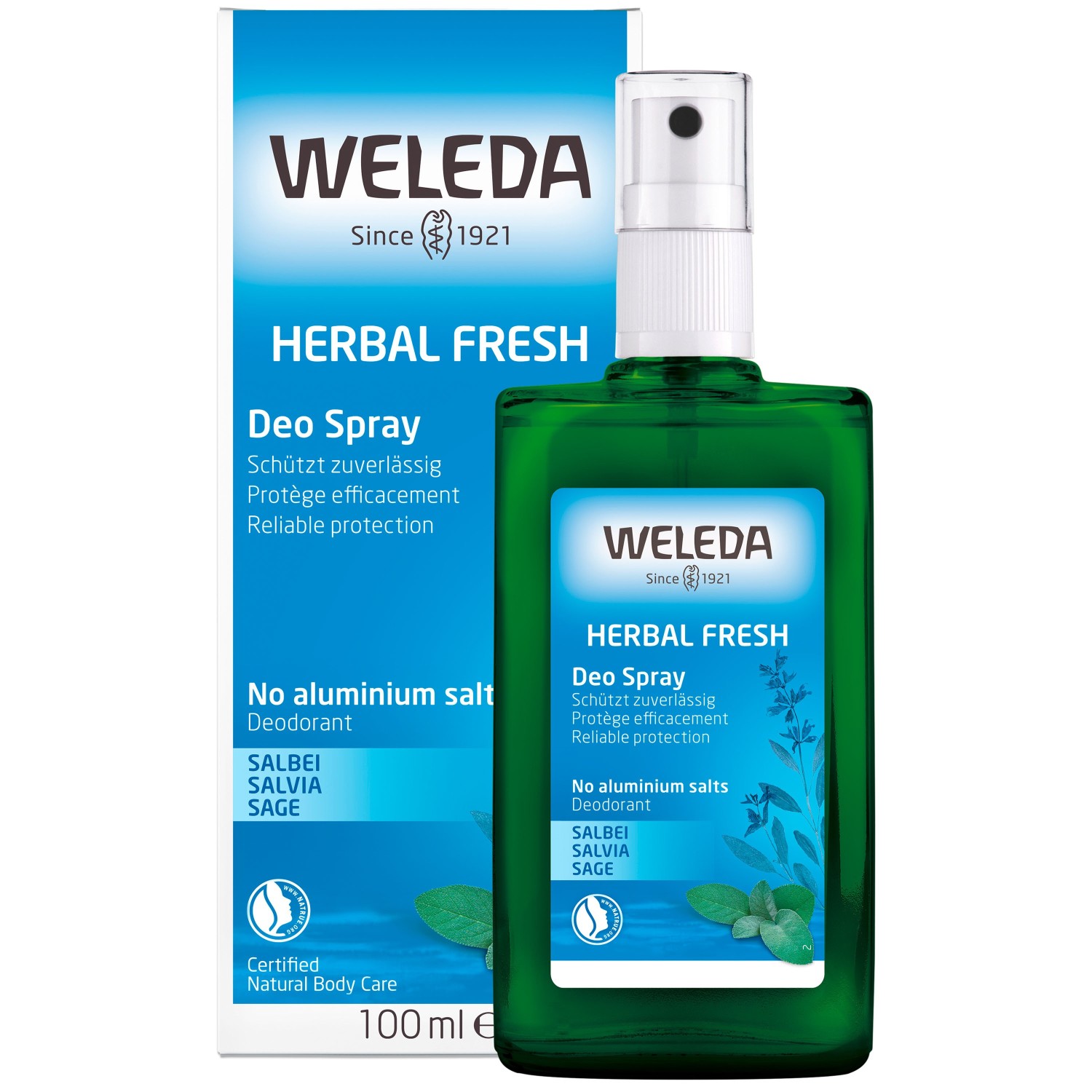 Дезодорант herbal fresh deo spray salbei Weleda, объем 100 мл
Дезодорант herbal fresh deo spray salbei Weleda, объем 100 мл