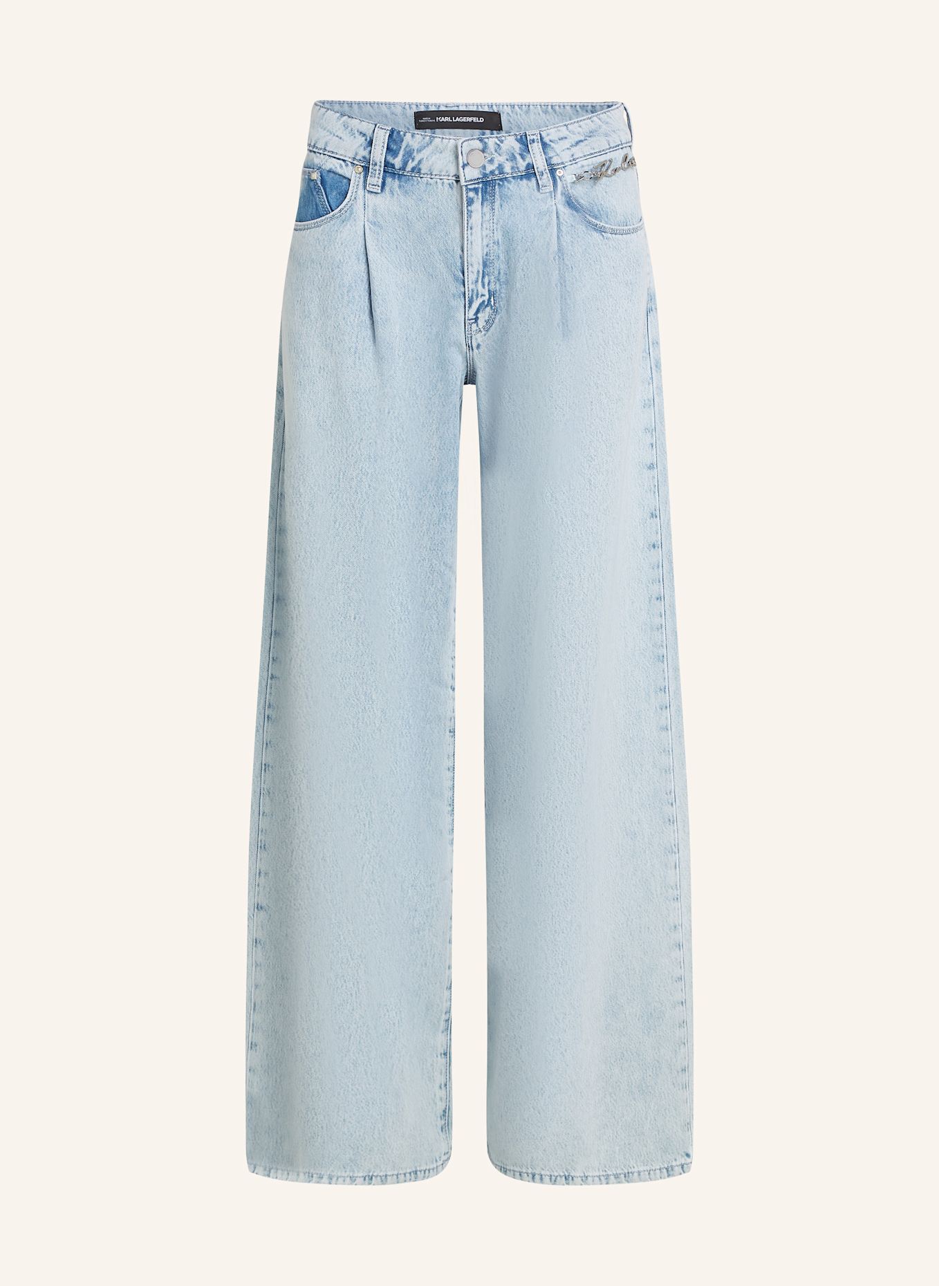Джинсы свободного кроя Karl Lagerfeld, голубой
Джинсы свободного кроя Karl Lagerfeld, голубой