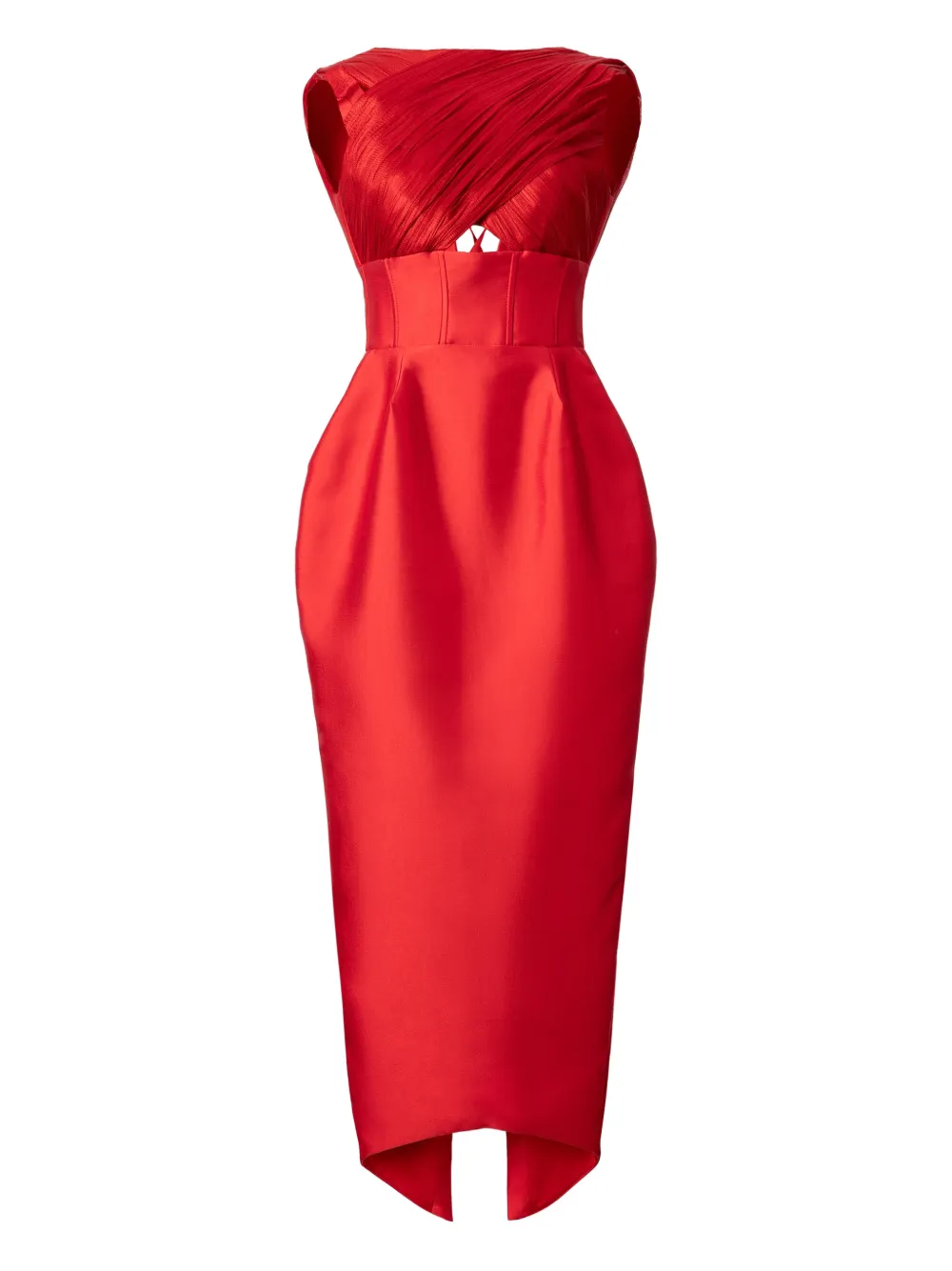 Платье миди с вырезами и плиссировкой Araftu, красный
Платье миди с вырезами и плиссировкой Araftu, красный