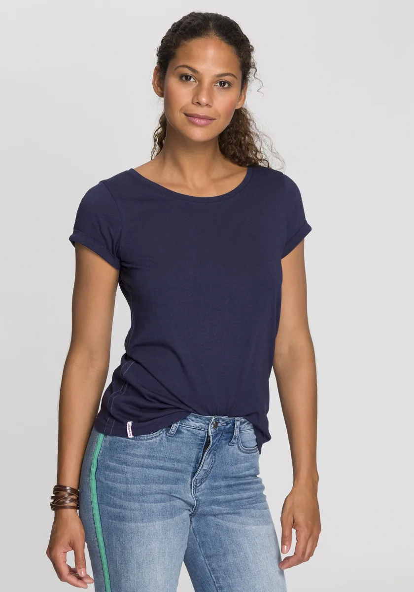 Футболка KangaROOS с закатанными рукавами, цвет морской волны
Футболка KangaROOS с закатанными рукавами, цвет морской волны