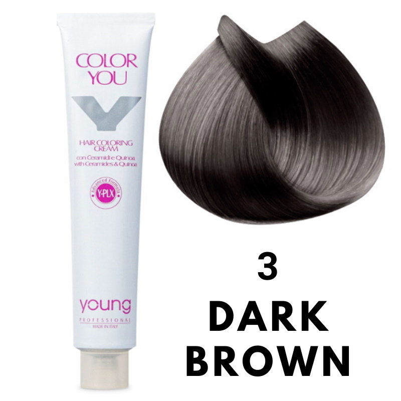 Young Color You Краска для волос с плексом, керамидами и киноа 3 100 мл 
Young Color You Краска для волос с плексом, керамидами и киноа 3 100 мл