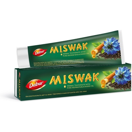 Зубная паста Miswak Blackseed 100 г. Травяная зубная паста с чистым экстрактом мисвака и смесью черного тмина. Натуральный уход за полостью рта для свежего дыхания и здоровых десен Dabur
Зубная паста Miswak Blackseed 100 г. Травяная зубная паста с чистым экстрактом мисвака и смесью черного тмина. Натуральный уход за полостью рта для свежего дыхания и здоровых десен Dabur