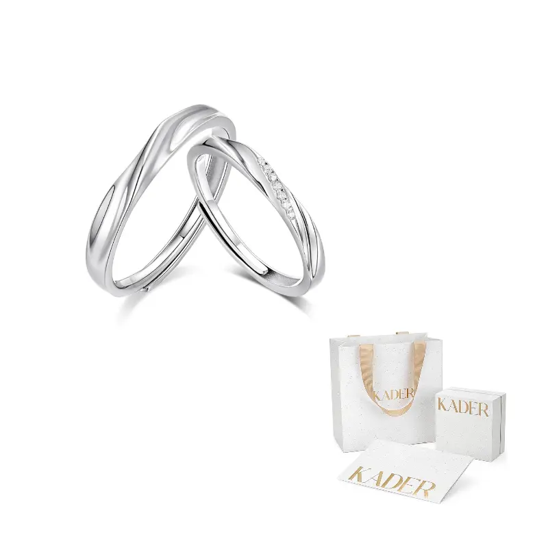 KADER Кольца S925 серебро унисекс серебристо-белые подарочная упаковка
KADER Кольца S925 серебро унисекс серебристо-белые подарочная упаковка