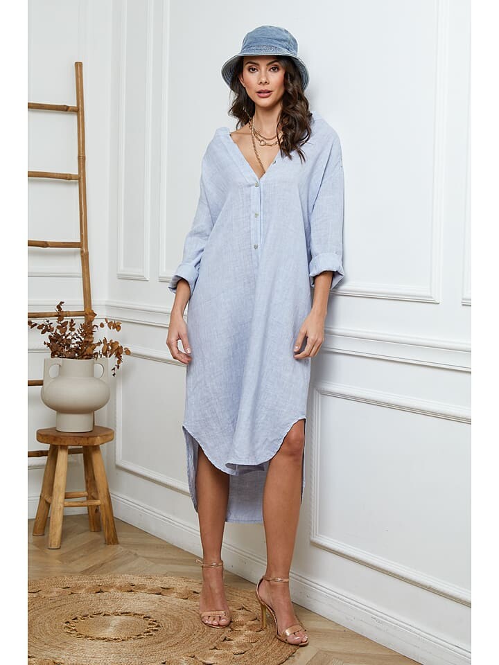 Длинное платье La Compagnie Du Lin Leinen, голубой
Длинное платье La Compagnie Du Lin Leinen, голубой