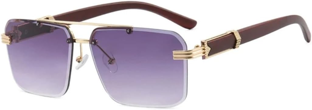 Солнцезащитные очки с защитой UV400 | Двойная перемычка, без оправы, цветные линзы | Для женщин и мужчин, для занятий спортом на открытом воздухе и вождения DSVIGF, Brown Gradient Gray
Солнцезащитные очки с защитой UV400 | Двойная перемычка, без оправы, цветные линзы | Для женщин и мужчин, для занятий спортом на открытом воздухе и вождения DSVIGF, Brown Gradient Gray