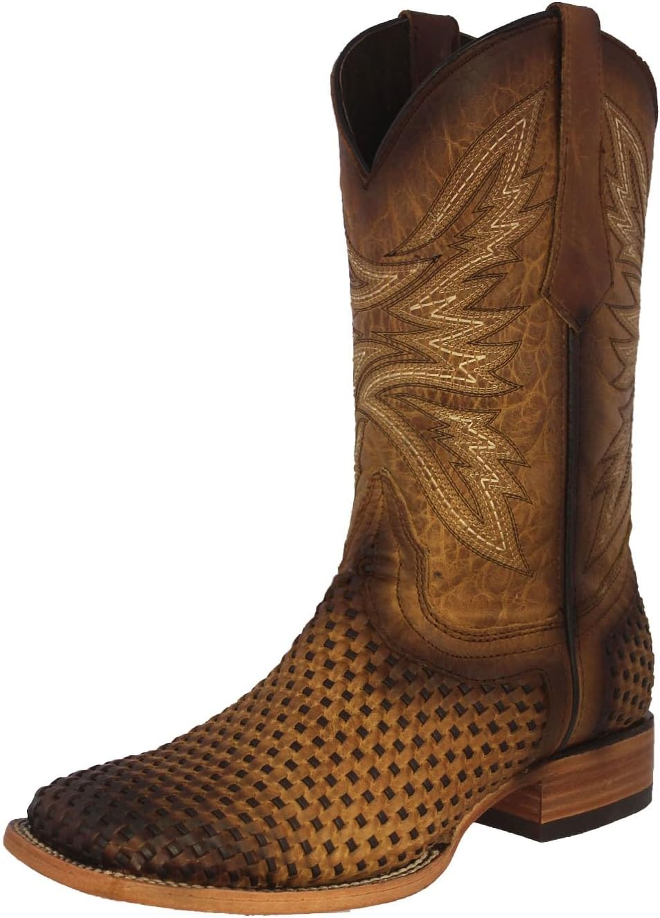 Мужские вестерн-ботинки Texas Legacy Honey Brown с плетеной кожей и квадратным носком
Мужские вестерн-ботинки Texas Legacy Honey Brown с плетеной кожей и квадратным носком