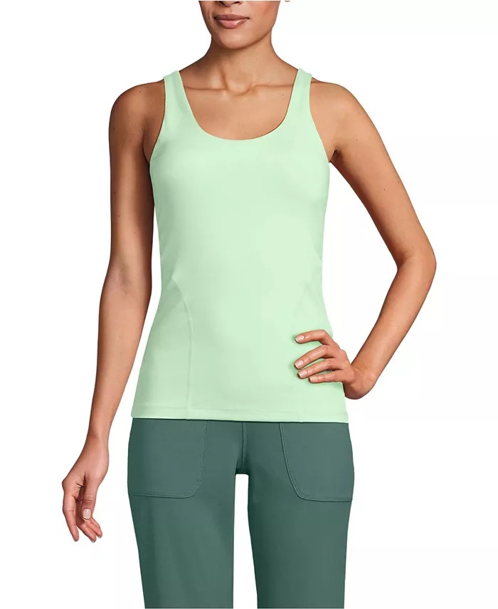 Женская ударопрочная майка Lands' End, зеленый 
Женская ударопрочная майка Lands' End, зеленый