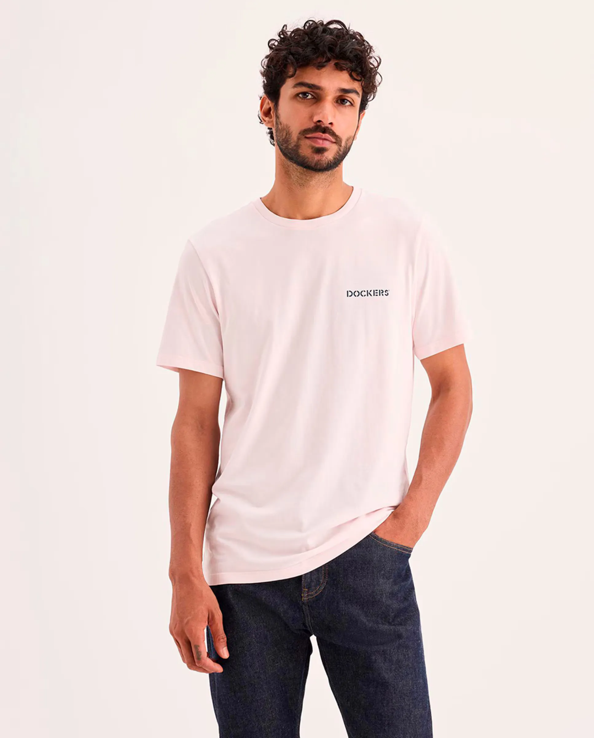 Мужская футболка с коротким рукавом и логотипом Dockers, розовый
Мужская футболка с коротким рукавом и логотипом Dockers, розовый