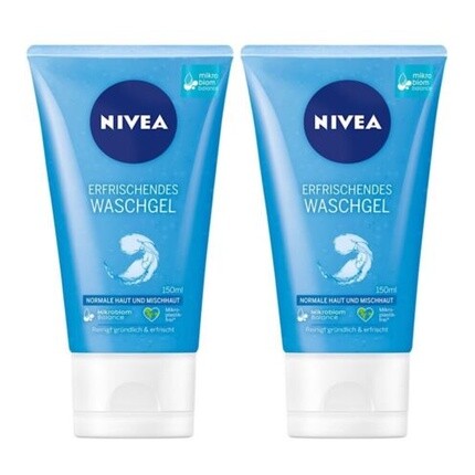 Essentials Освежающий очищающий гель для нормальной кожи 150 мл, Nivea
Essentials Освежающий очищающий гель для нормальной кожи 150 мл, Nivea