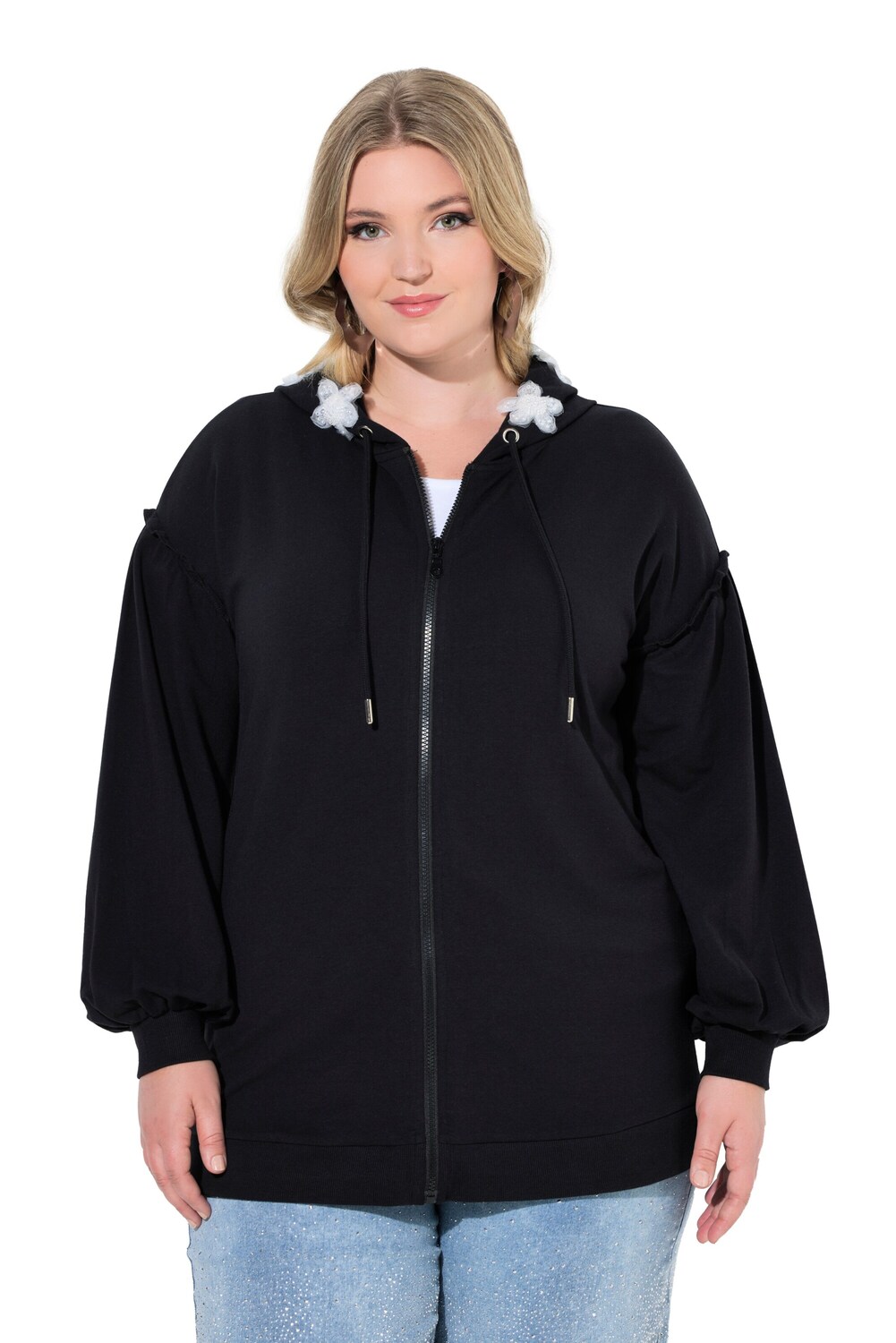 MIAMODA Худи на молнии в черном цвете
MIAMODA Худи на молнии в черном цвете