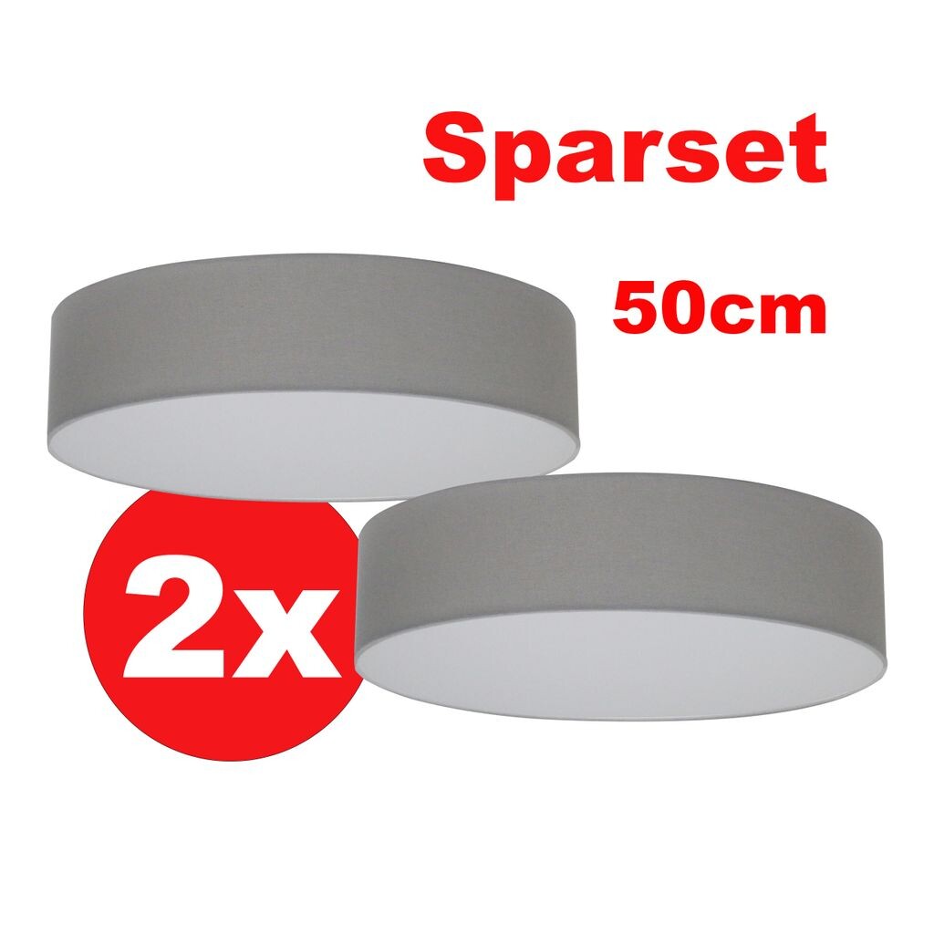 REV - 2x потолочные светильники около 50 см. SPARSET - потолочные светильники для спальни и гостиной (серый)
REV - 2x потолочные светильники около 50 см. SPARSET - потолочные светильники для спальни и гостиной (серый)