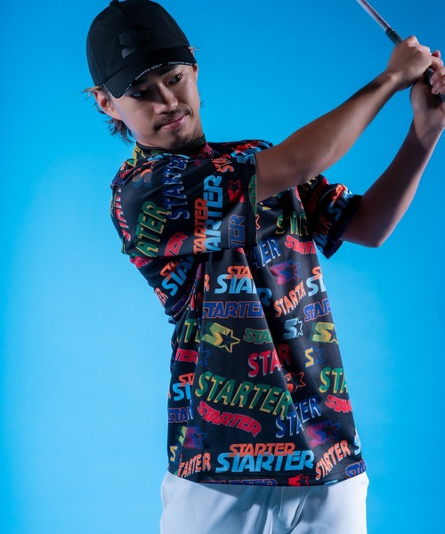 Футболка с коротким рукавом и воротником-стойкой, с логотипом по всей поверхности, унисекс, STARTER GOLF STARTER BLUE LABEL, черный
Футболка с коротким рукавом и воротником-стойкой, с логотипом по всей поверхности, унисекс, STARTER GOLF STARTER BLUE LABEL, черный