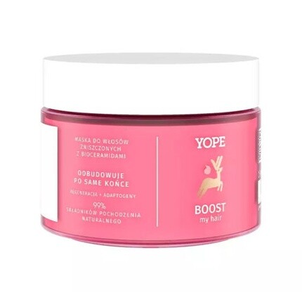 Регенерирующая маска Bounce My Hair Boost с биокерамидами 250мл, Yope
Регенерирующая маска Bounce My Hair Boost с биокерамидами 250мл, Yope