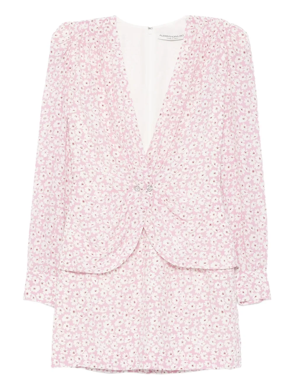 Мини-платье с цветочным принтом Alessandra Rich, розовый
Мини-платье с цветочным принтом Alessandra Rich, розовый