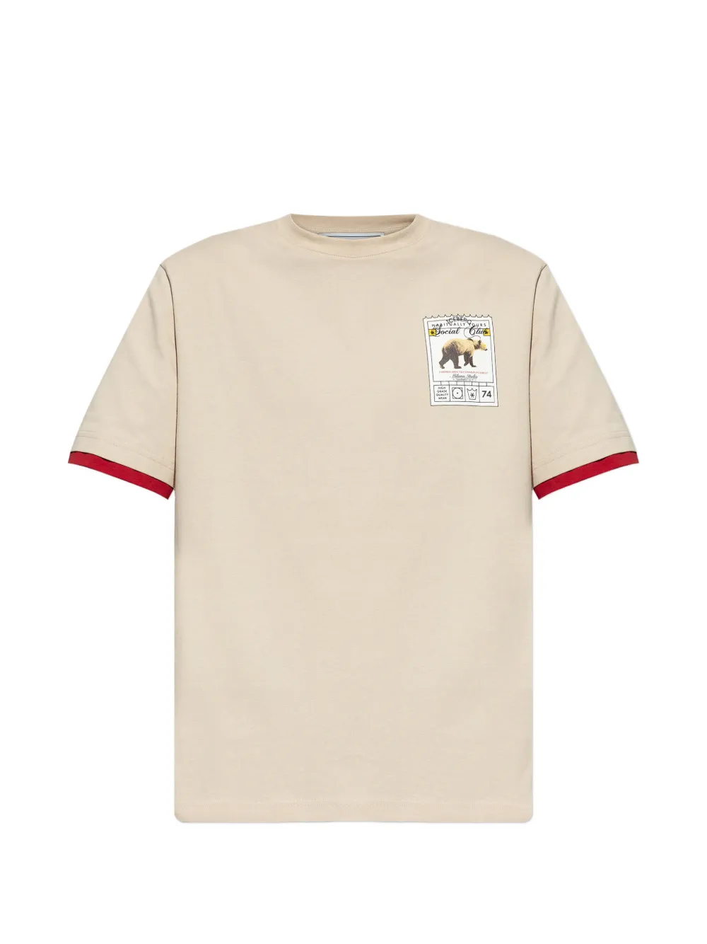 Футболка с контрастной отделкой и принтом Iceberg, бежевый
Футболка с контрастной отделкой и принтом Iceberg, бежевый