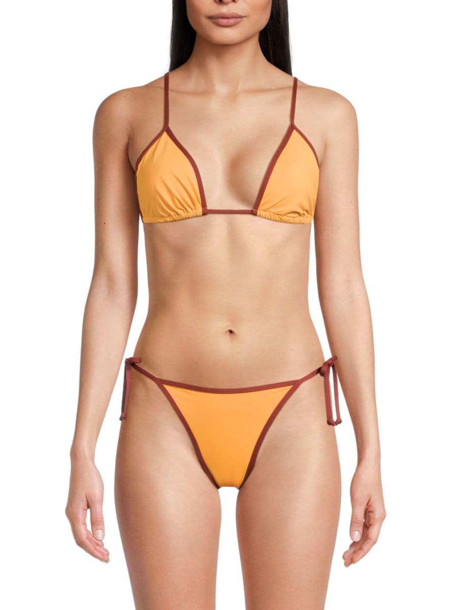 Треугольный бикини-топ Cooper с контрастной отделкой WeWoreWhat, цвет Orange Crimson
Треугольный бикини-топ Cooper с контрастной отделкой WeWoreWhat, цвет Orange Crimson