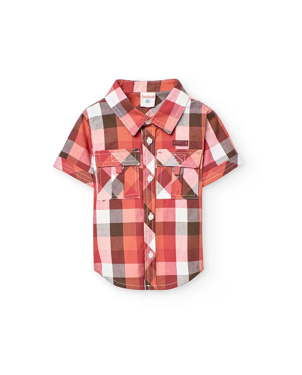 Рубашка из хлопка для мальчиков с принтом в клетку Boboli, гранатовый
Рубашка из хлопка для мальчиков с принтом в клетку Boboli, гранатовый