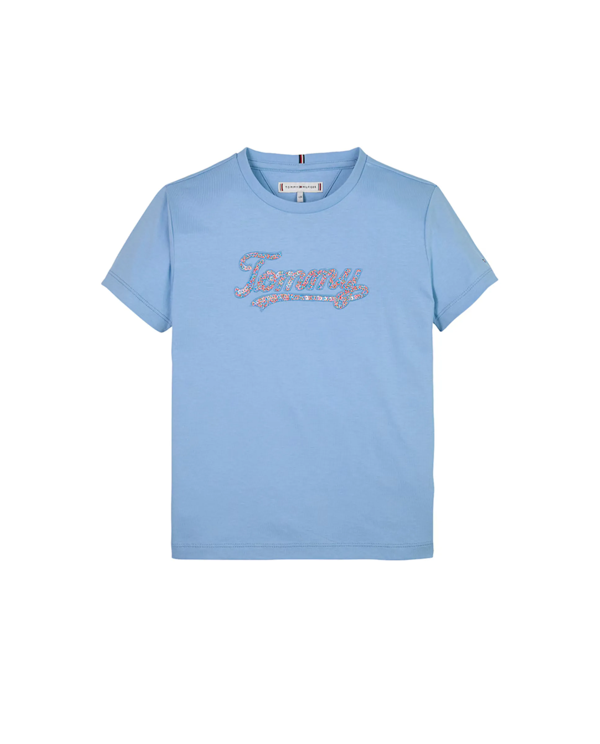 Детская футболка с коротким рукавом и пайетками на переднем логотипе Tommy Hilfiger, синий
Детская футболка с коротким рукавом и пайетками на переднем логотипе Tommy Hilfiger, синий