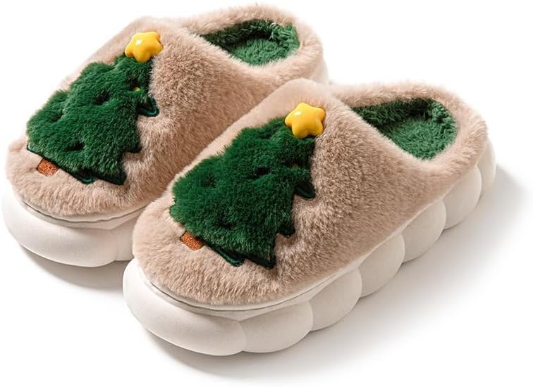 Платформенные рождественские тапочки для женщин и мужчин, ультра-мягкие пушистые домашние тапочки с теплой флисовой подкладкой, праздничный подарок Generic, хаки
Платформенные рождественские тапочки для женщин и мужчин, ультра-мягкие пушистые домашние тапочки с теплой флисовой подкладкой, праздничный подарок Generic, хаки