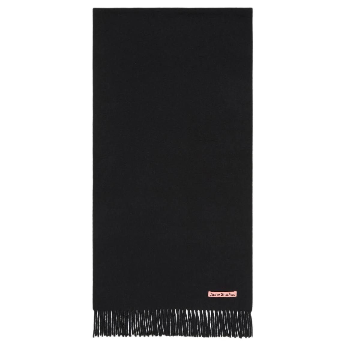 Шарф с бахромой и логотипом Acne Studios, черный
Шарф с бахромой и логотипом Acne Studios, черный