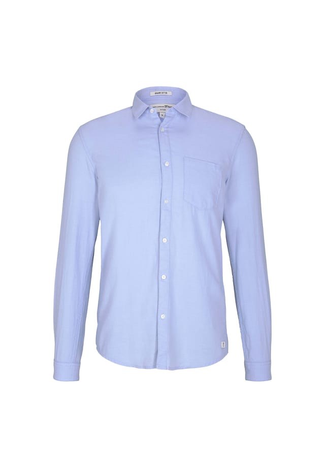 Рубашка с тонкой структурой из органического хлопка. Tom Tailor, голубой
Рубашка с тонкой структурой из органического хлопка. Tom Tailor, голубой