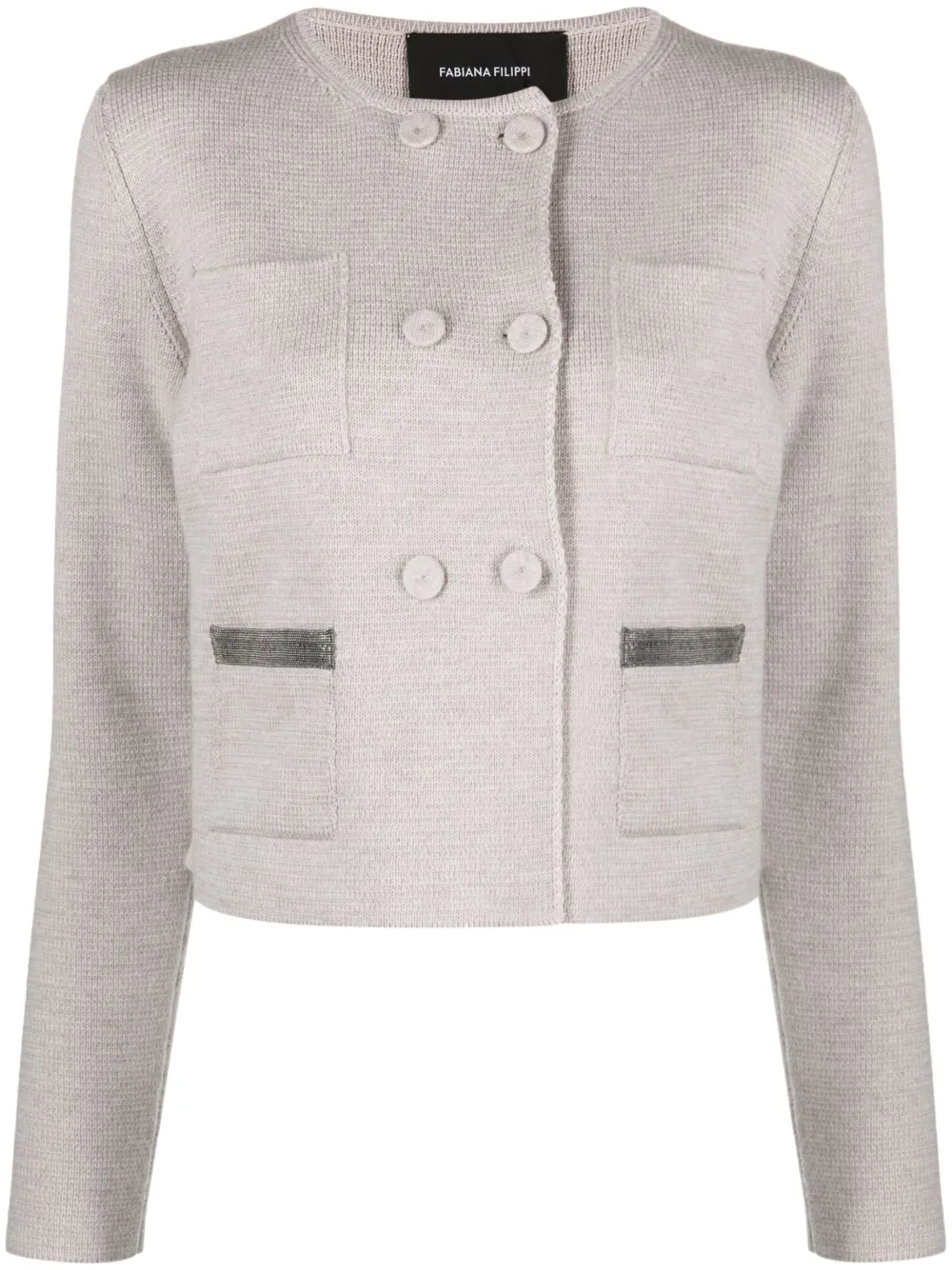 Двубортный кардиган Fabiana Filippi, серый
Двубортный кардиган Fabiana Filippi, серый