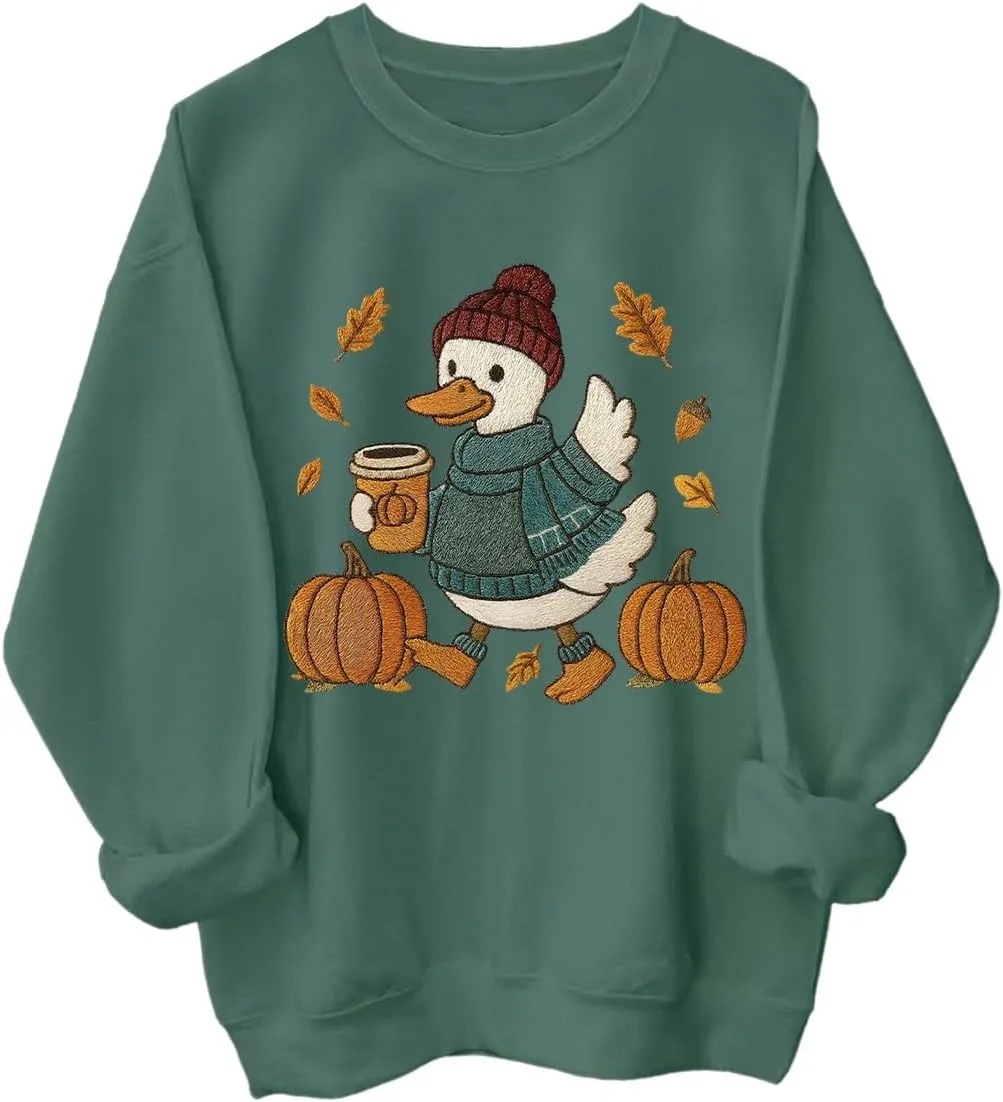 Толстовка Fall Duck с длинными рукавами и капюшоном, уютная осенняя кофейная
Толстовка Fall Duck с длинными рукавами и капюшоном, уютная осенняя кофейная
