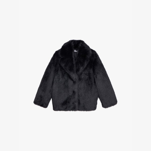 Куртка свободного кроя из искусственного меха с воротником-лацканом The Kooples, черный
Куртка свободного кроя из искусственного меха с воротником-лацканом The Kooples, черный