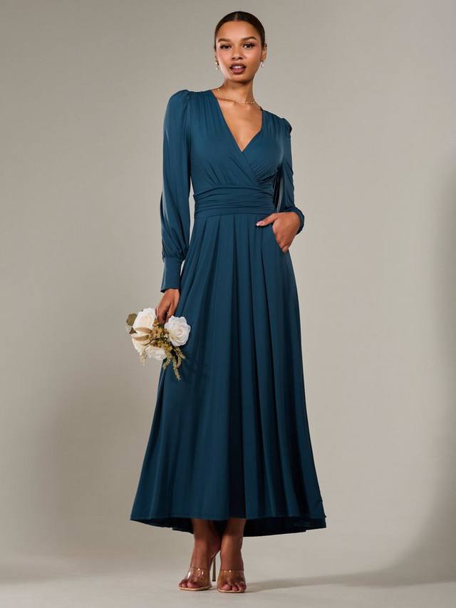 Платье макси Fit And Flare с рукавами-фонариками цвета soft teal Jolie Moi
Платье макси Fit And Flare с рукавами-фонариками цвета soft teal Jolie Moi