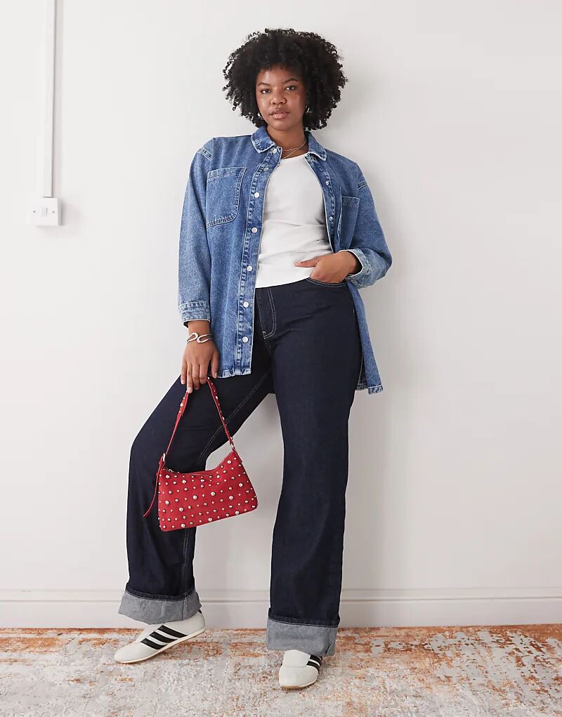 Рубашка свободного кроя Noisy May Curve в цвете «средний синий»
Рубашка свободного кроя Noisy May Curve в цвете «средний синий»