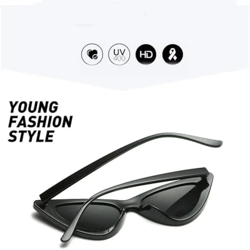 Винтажные женские солнцезащитные очки «кошачий глаз» 2026 года, ретро-очки в стиле «кошачий глаз», прозрачные, летние очки для женщин MTZJH, Black Sky Blue
Винтажные женские солнцезащитные очки «кошачий глаз» 2026 года, ретро-очки в стиле «кошачий глаз», прозрачные, летние очки для женщин MTZJH, Black Sky Blue