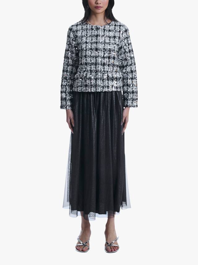 Твидовый пиджак с блестками James Lakeland, черный/белый
Твидовый пиджак с блестками James Lakeland, черный/белый