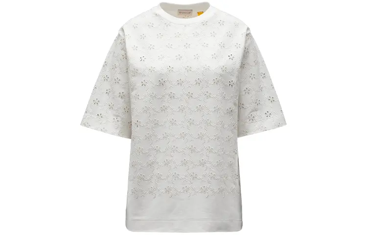 Футболка с цветочной вышивкой Moncler, белый
Футболка с цветочной вышивкой Moncler, белый