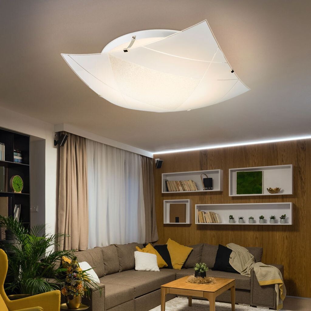 Светодиодный потолочный светильник, узор, белое стекло, квадрат, L 40 см Globo Lighting, белый
Светодиодный потолочный светильник, узор, белое стекло, квадрат, L 40 см Globo Lighting, белый