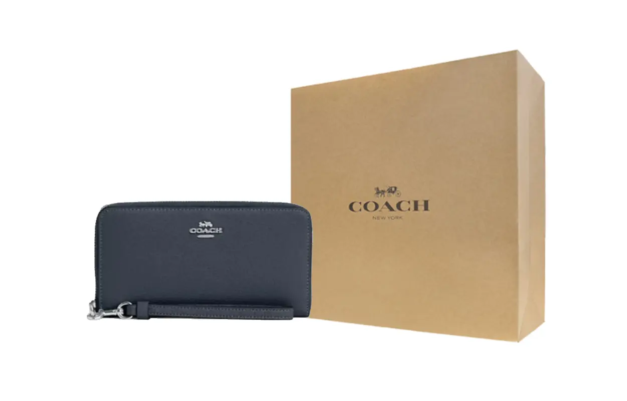 Кожаный кошелек-клатч на молнии, небольшой, женский, denim blue COACH, Gift Box Set (Set+желтый Box)
Кожаный кошелек-клатч на молнии, небольшой, женский, denim blue COACH, Gift Box Set (Set+желтый Box)