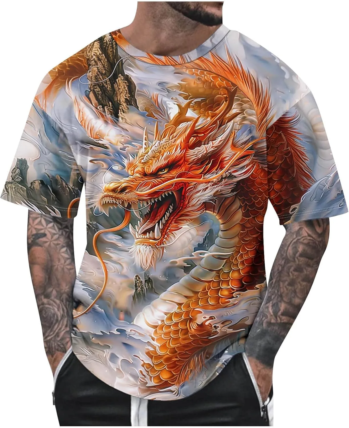 Мужская летняя футболка с коротким рукавом и 3D принтом Sinzelimin
Мужская летняя футболка с коротким рукавом и 3D принтом Sinzelimin