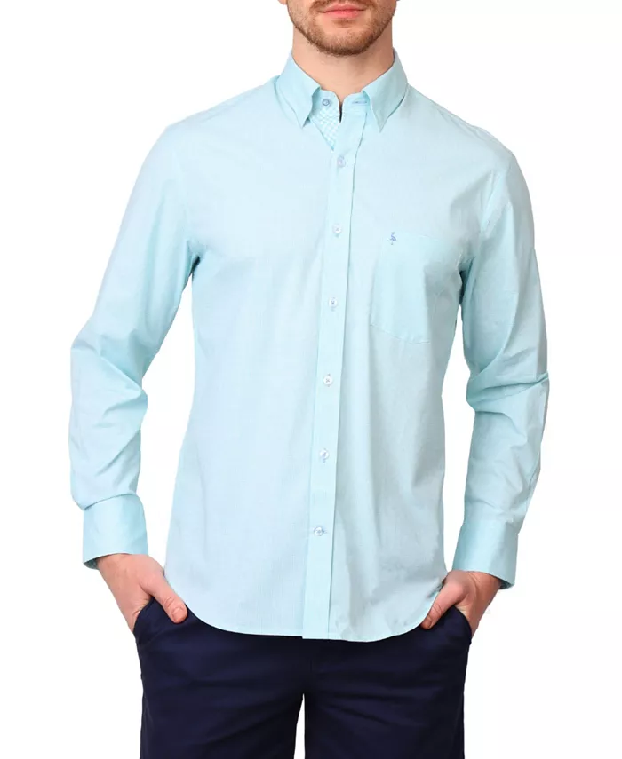 Мужская классическая рубашка с длинным рукавом в микро-гусиную лапку Tailorbyrd, зеленый
Мужская классическая рубашка с длинным рукавом в микро-гусиную лапку Tailorbyrd, зеленый