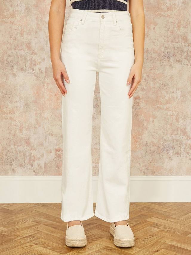 Джинсы с высокой талией и широкими штанинами Yumi, белый
Джинсы с высокой талией и широкими штанинами Yumi, белый
