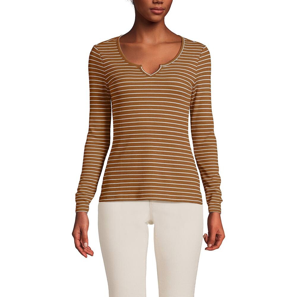 Женский топ Land End с вафельным вырезом и вырезом Lands' End, цвет Toffee Breton Stripe
Женский топ Land End с вафельным вырезом и вырезом Lands' End, цвет Toffee Breton Stripe