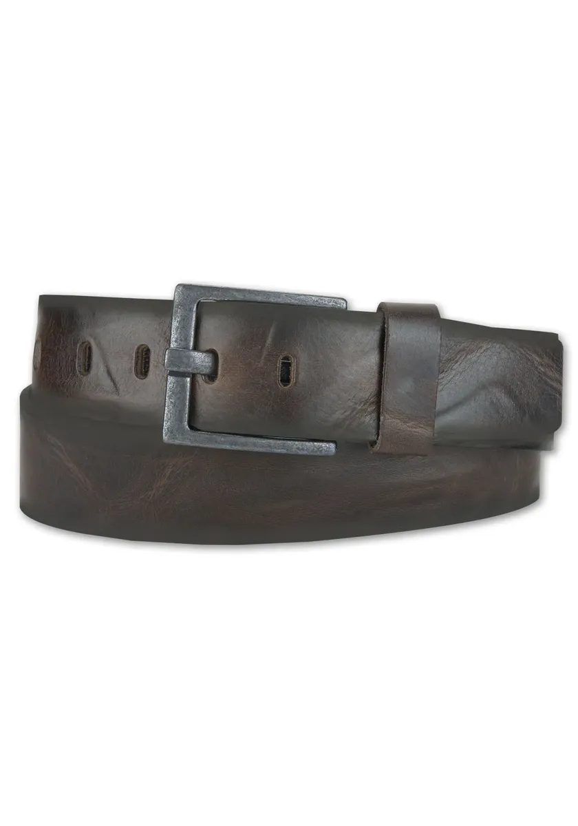 Кожаный ремень BERND GÖTZ в деревенском стиле с аэрографированной кромкой, коричневый 
Кожаный ремень BERND GÖTZ в деревенском стиле с аэрографированной кромкой, коричневый