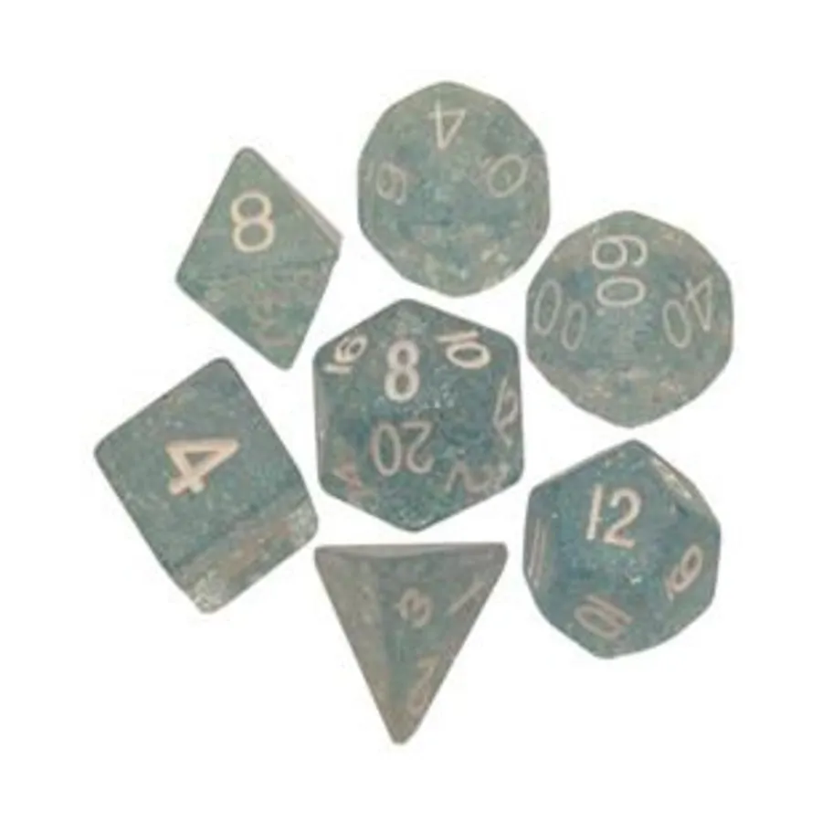 Poly Set Ethereal Light Blue с белым (7), Resin Dice - Ethereal (Metallic Dice Games)
Poly Set Ethereal Light Blue с белым (7), Resin Dice - Ethereal (Metallic Dice Games)