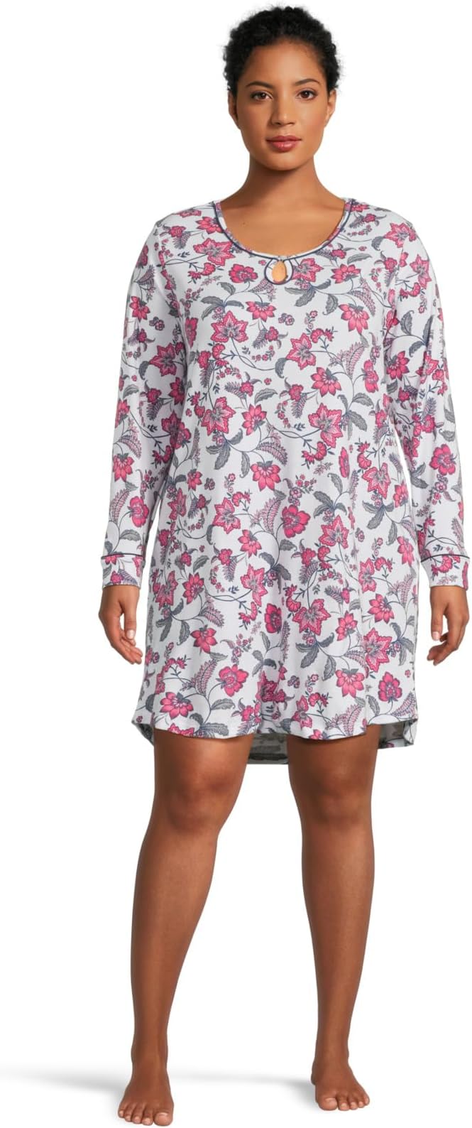 Женская ночная рубашка больших размеров Jolly & Bright с длинным рукавом Karen Neuburger, Leaf And Vine
Женская ночная рубашка больших размеров Jolly & Bright с длинным рукавом Karen Neuburger, Leaf And Vine