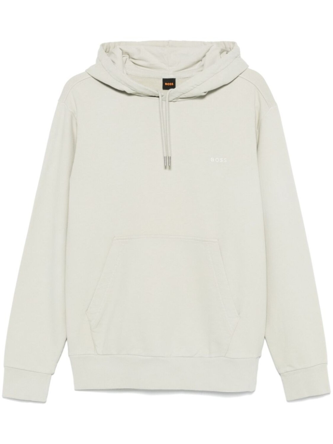 BOSS худи с вышитым логотипом, серый 
BOSS худи с вышитым логотипом, серый