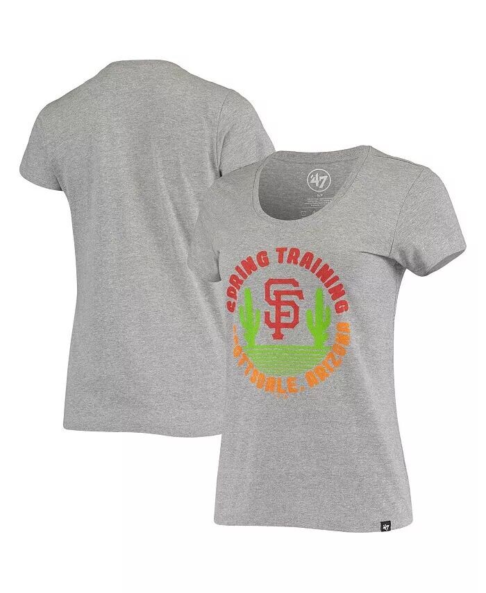 Женская серая футболка с круглым вырезом San Francisco Giants Spring Training Cactus Circle '47 Brand
Женская серая футболка с круглым вырезом San Francisco Giants Spring Training Cactus Circle '47 Brand