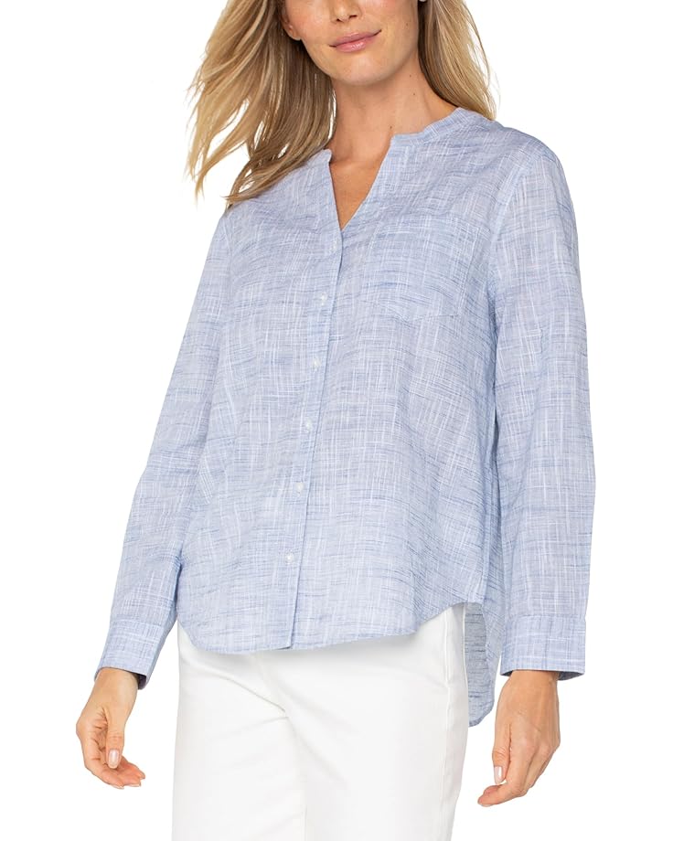 Рубашка Liverpool Los Angeles Long Sleeve Button Front Woven Shirt With Banded Collar, цвет Blue White Crosshatch
Рубашка Liverpool Los Angeles Long Sleeve Button Front Woven Shirt With Banded Collar, цвет Blue White Crosshatch