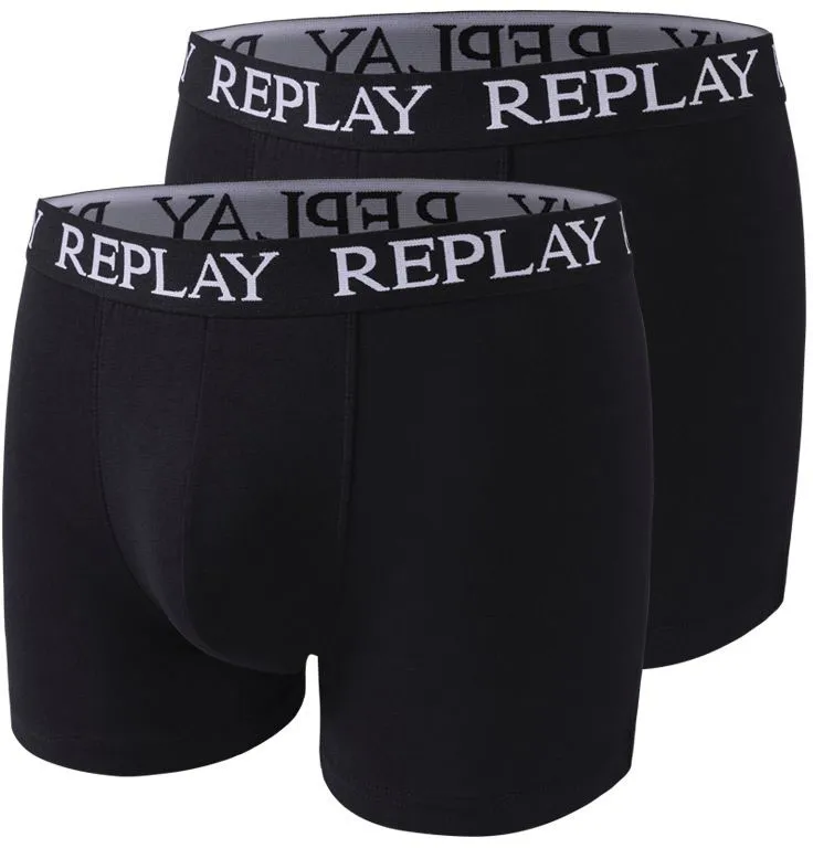 Трусы-боксеры Replay "BOXER Style 01/C Basic Cuff Logo 2pcs Box" (2 шт. в упаковке), с надписью логотипа на эластичном поясе, черный
Трусы-боксеры Replay "BOXER Style 01/C Basic Cuff Logo 2pcs Box" (2 шт. в упаковке), с надписью логотипа на эластичном поясе, черный